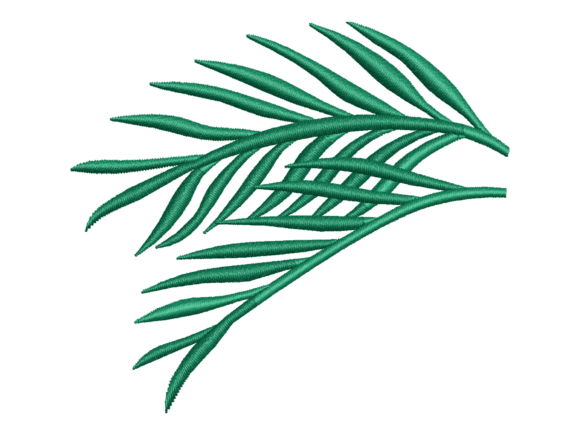 Tropical Palm Leaf Embroidery: A Craft Fair Review